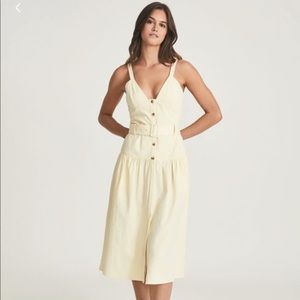 Reiss Vita Button Through Midi Dress